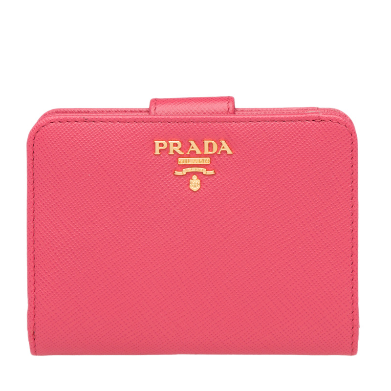 Prada 普拉达 女士玫红色钱包 1ml018-qwa-f0505